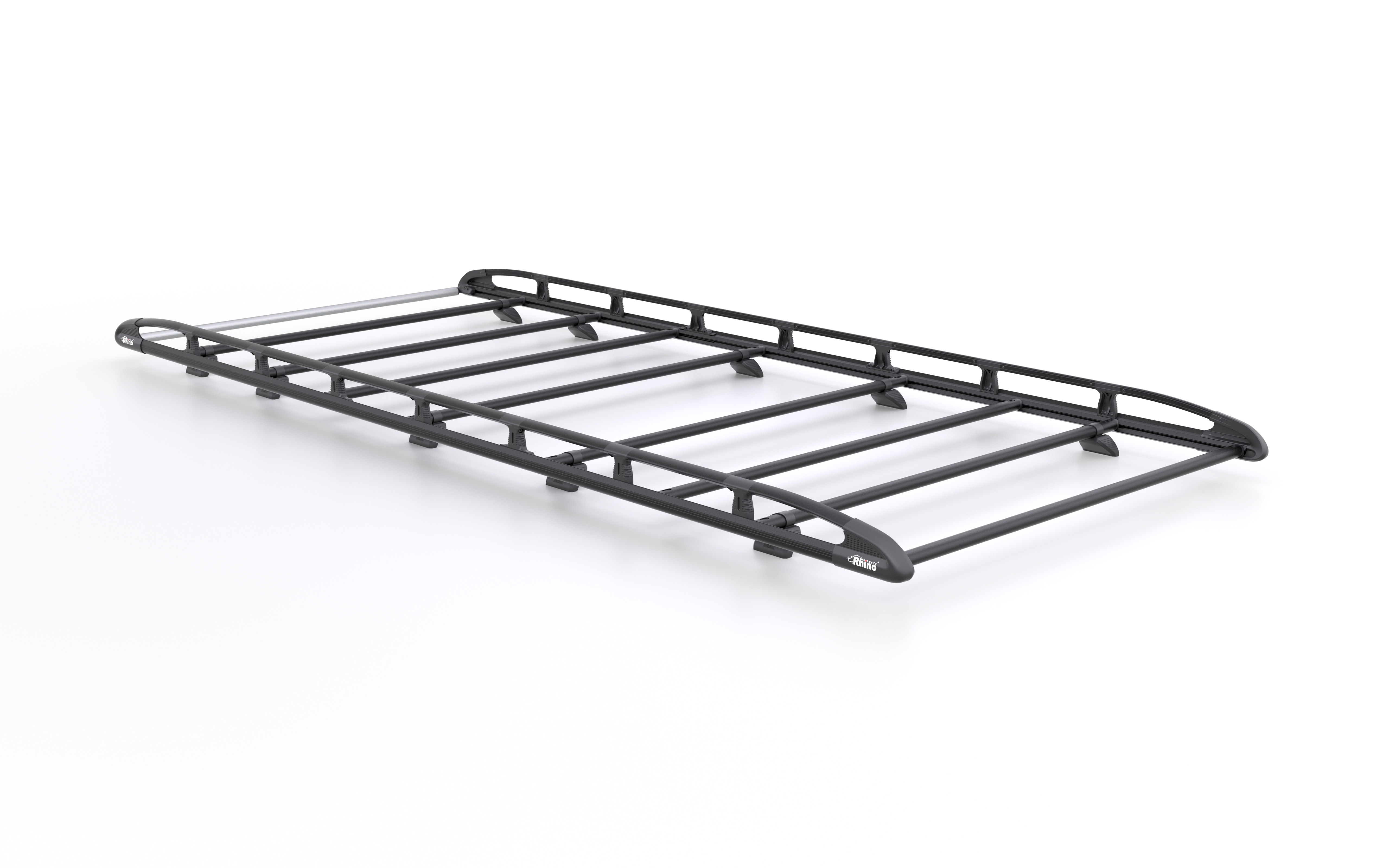 Rhino KammRack Black Aluminium Van Roof Rack - Vauxhall Movano 2022 On Extra LWB High Roof (L4H2) - B587