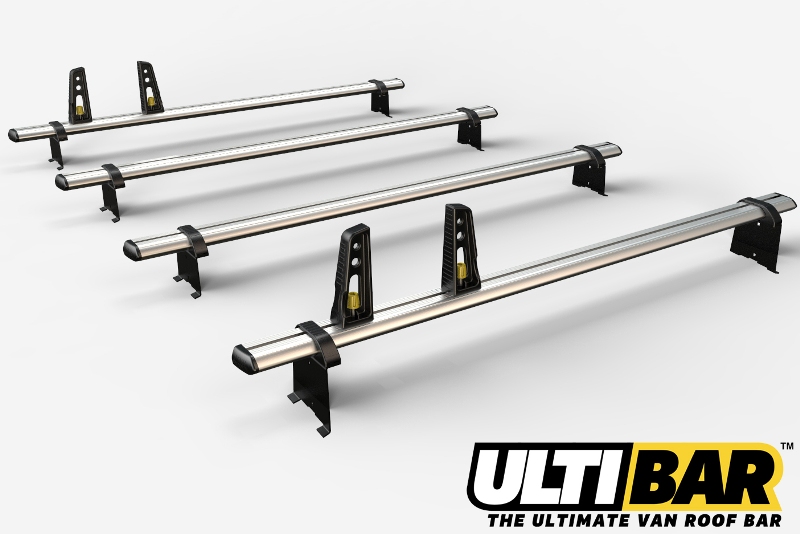 4 Bar Heavy Duty Aluminium Roof Bars For The Low Roof Peugeot Expert Long L3H1 Van July 2016 Onwards VG335-4-L3