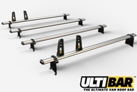 4 Bar Heavy Duty Aluminium Roof Bars For The Vivaro 2019 On Lwb Low Roof L2 H1 VG335-4