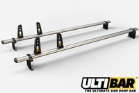 2 Bar Heavy Duty Roof Bars For The Low Roof Vauxhall Vivaro Short Wheel Base Pre Oct 2014 Van VG255-2-SWB