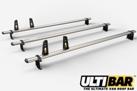 3 Bar Heavy Duty Roof Bars For The Low Roof Vauxhall Vivaro Long Wheel Base Van VG255-3-LWB