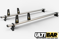 2 Bar Heavy Duty Aluminium Roof Bars For The Vauxhall Movano May 2010 Up To 2022 Van VG286-2