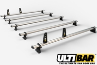 5 Bar Heavy Duty Aluminium Roof Bars For The Renault Lwb and Ex Lwb Master May 2010 On Van VG286-5