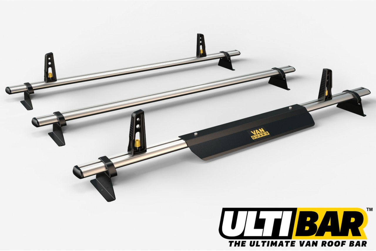 3 Bar Heavy Duty Roof Bars For The Lwb Low Roof Vauxhall Vivaro 2014-2019 Van VG315-3